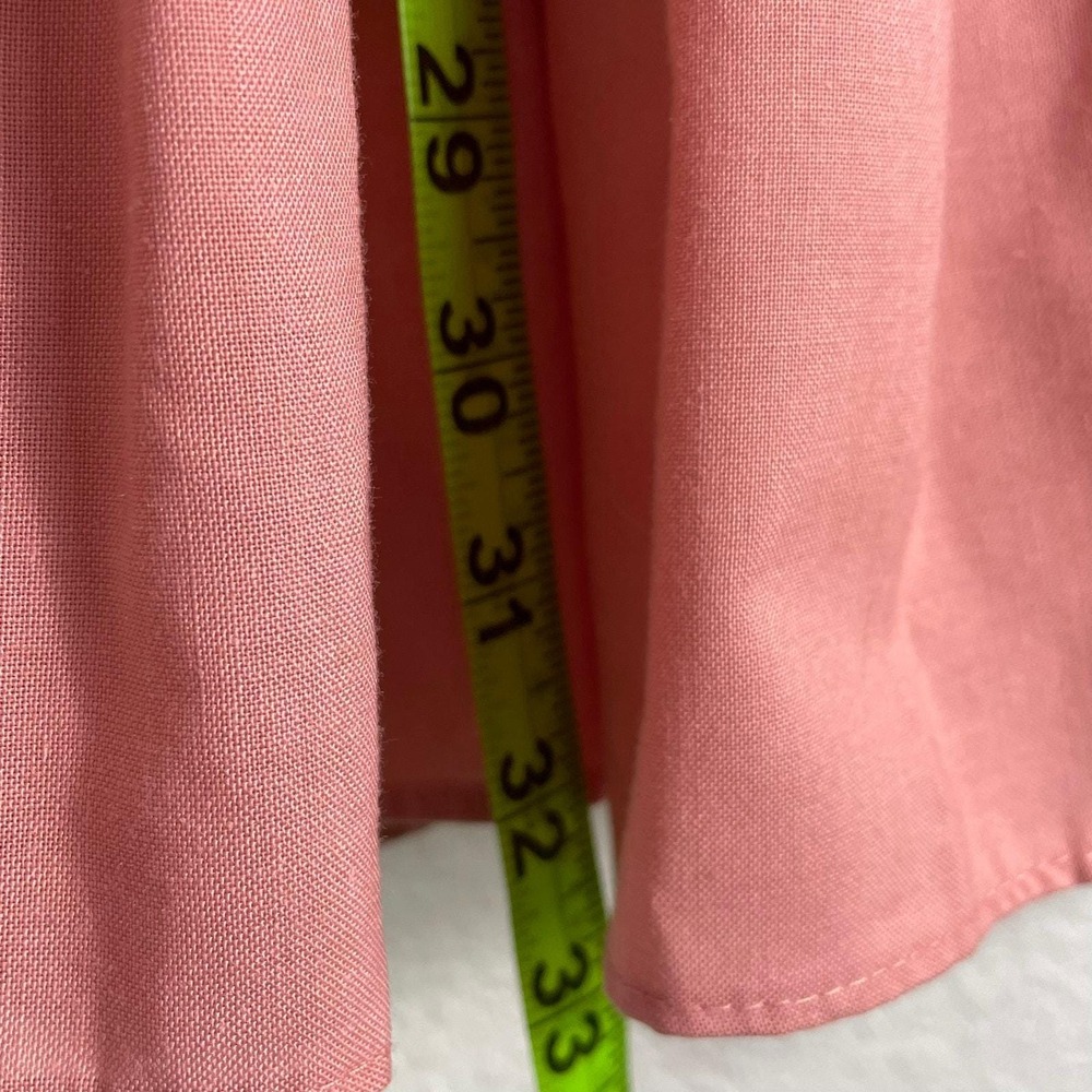 Vintage Circle 7 Marilyn Williams Blush Pink Circle Prairie Skirt Tiered Cottage - Picture 3 of 7